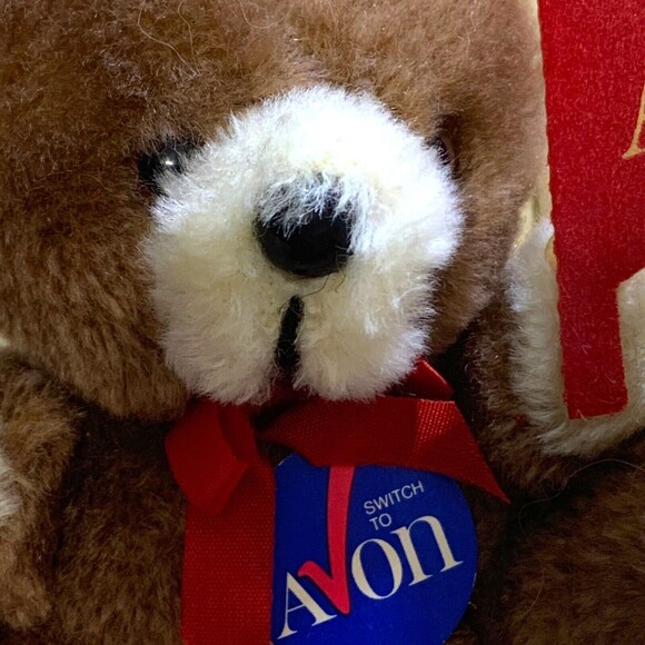 Russ Berrie Mini Teddy Bear #245 Nutshells Brown 4.25" Avon Made in Korea Vtg - Picture 10 of 10